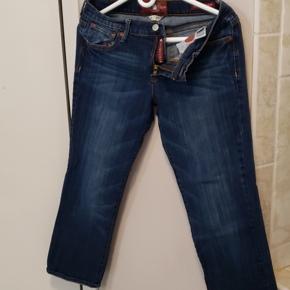 😎 Lucky Brand crop Sweet jeans sz 29 GUC